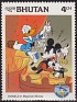 Bhutan 1984 Walt Disney 4 CH Multicolor Scott 460. Bhutan 1984 Scott 460 Donald Duck. Uploaded by susofe